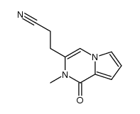 3-(2-cyanoethyl)-2-methylpyrrolo[1,2-a]pyrazin-1(2H)-one Structure