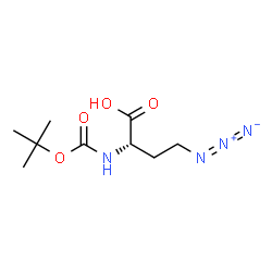 Nα-Boc-Nγ-叠氮基-L-2,4-二氨基丁酸环己胺盐结构式