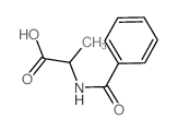 N-苯甲酰-DL-丙氨酸结构式