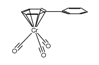 (trans-stilbene)tricarbonylchromium Structure