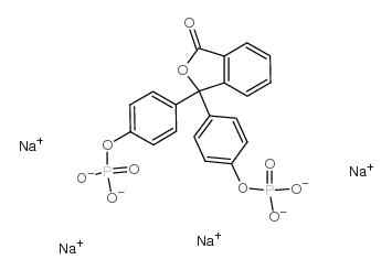tetrasodium,[4-[3-oxo-1-(4-phosphonatooxyphenyl)-2-benzofuran-1-yl]phenyl] phosphate Structure