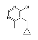 4-chloro-5-(cyclopropylmethyl)-6-methylpyrimidine Structure