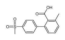 2-methyl-6-(4-methylsulfonylphenyl)benzoic acid Structure