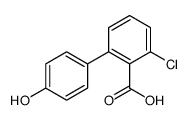2-chloro-6-(4-hydroxyphenyl)benzoic acid Structure