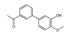 1-[3-(3-hydroxy-4-methoxyphenyl)phenyl]ethanone Structure