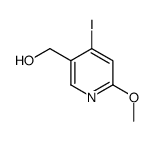 (4-iodo-6-methoxypyridin-3-yl)methanol Structure