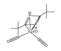 2,4-di-tert-butyl-η4-1,3-diphosphacyclobutadiene iron tricarbonyl Structure
