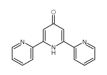 2,6-二(2-吡啶基)-4(1H)-吡啶酮结构式
