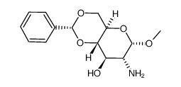 4,6-O-benzylidene-2-amino-2-deoxy-methyl-α-D-glucopyranoside Structure