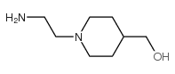 [1-(2-氨基乙基)-4-哌啶基]甲醇结构式