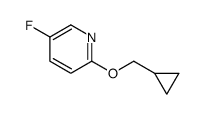2-(环丙基甲氧基)-5-氟吡啶结构式