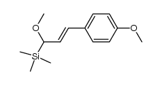 (E)-(1-methoxy-3-(4-methoxyphenyl)allyl)trimethylsilane结构式