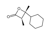 r-4-cyclohexyl-t-3,4-dimethyloxetan-2-one Structure