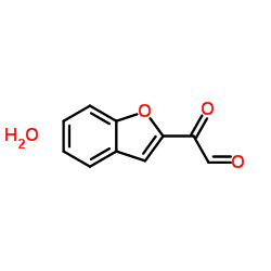 2-苯并呋喃基乙二醛水合物结构式