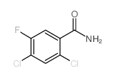 2,4-二氯-5-氟苯甲酰胺结构式