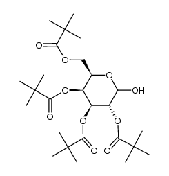 2,3,4,6-Tetra-O-pivaloyl-α/β-D-galactopyranose结构式