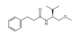 (S)-N-(1-methoxy-3-methylbutan-2-yl)-3-phenylpropanamide结构式