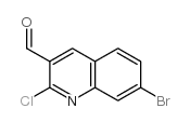 7-溴-2-氯喹啉-3-甲醛结构式