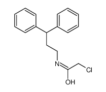 2-氯-N-(3,3-二苯基丙基)乙酰胺结构式