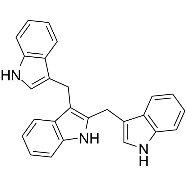 2,3-Bis(3-indolylmethyl)indole structure