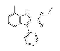 ethyl 7-methyl-3-phenyl-1H-indole-2-carboxylate Structure
