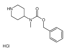甲基哌啶-4-基氨基甲酸苄酯盐酸盐结构式