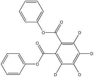 邻苯二甲酸二苯酯-D4结构式