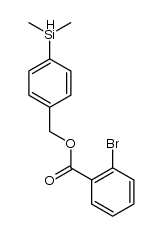 4-(dimethylsilyl)benzyl 2-bromobenzoate结构式