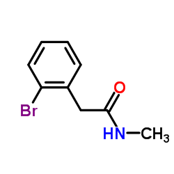 2-(2-溴苯基)-N-甲基乙酰胺结构式