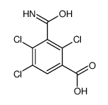 3-carbamoyl-2,4,5-trichlorobenzoic acid Structure