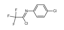 N-(4-chlorophenyl)-2,2,2-trifluoroacetimidoyl chloride结构式