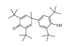 2,6-Di-tert-butyl-4-(3,5-di-tert-butyl-4-hydroxyphenyl)-4-methyl-2,5-cyclohexadien-1-one结构式