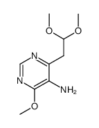 6-(2,2-dimethoxyethyl)-4-methoxypyrimidine-5-amine结构式