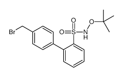 2-[4-(bromomethyl)phenyl]-N-[(2-methylpropan-2-yl)oxy]benzenesulfonamide Structure