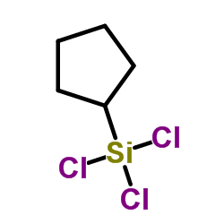Trichloro(cyclopentyl)silane Structure