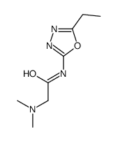 2-(dimethylamino)-N-(5-ethyl-1,3,4-oxadiazol-2-yl)acetamide结构式