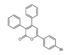3,4-Diphenyl-6-(4-bromophenyl)-2H-pyran-2-one Structure