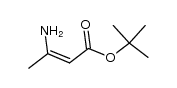 3-amino crotonic acid-tert-butylester Structure