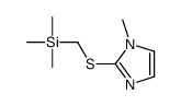 trimethyl-[(1-methylimidazol-2-yl)sulfanylmethyl]silane Structure