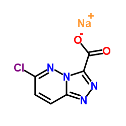 6-氯-[1,2,4]三唑并[4,3-b]哒嗪-3-羧酸钠结构式
