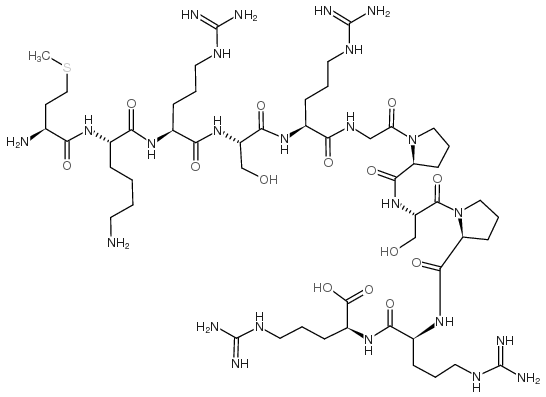 Bradykinin-Like Neuropeptide (Aplysia californica) trifluoroacetate salt Structure