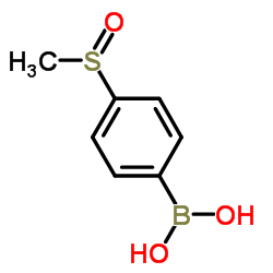 [4-(Methylsulfinyl)phenyl]boronic acid Structure