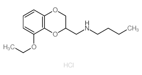 8-Ethoxy-2-N-butylaminomethyl-1,4-benzodioxan hydrochloride structure