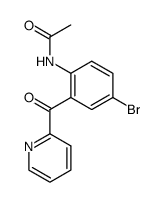(2-acetylamino-5-bromo-phenyl)-pyridin-2-yl-methanone Structure