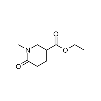 1-甲基-6-氧代-3-哌啶甲酸乙酯结构式