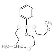 2,5,7,10-Tetraoxa-6-silaundecane,6-(2-methoxyethoxy)-6-phenyl- Structure