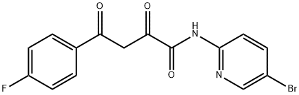 N-(5-bromo-pyridin-2-yl)-4-(4-fluorophenyl)-2,4-dioxo-butyramide Structure