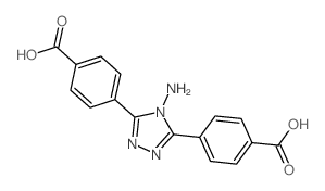 4,4'-(4-氨基-4H-1,2,4-三唑-3,5-二基)二苯甲酸结构式