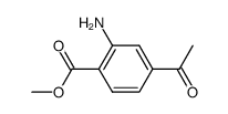 2-氨基-4-乙酰基苯甲酸甲酯结构式