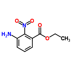 3-氨基-2-硝基苯甲酸乙酯结构式